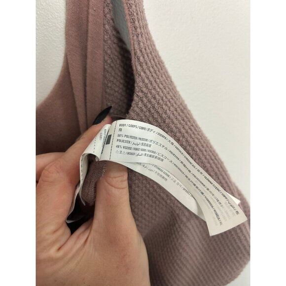 Abercrombie & Fitch Brown Purple Ribbed Cropped Tank Top Women’s Size Small - Picture 3 of 5